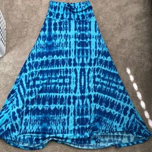 Lularoe Maxi Skirt S TieDye